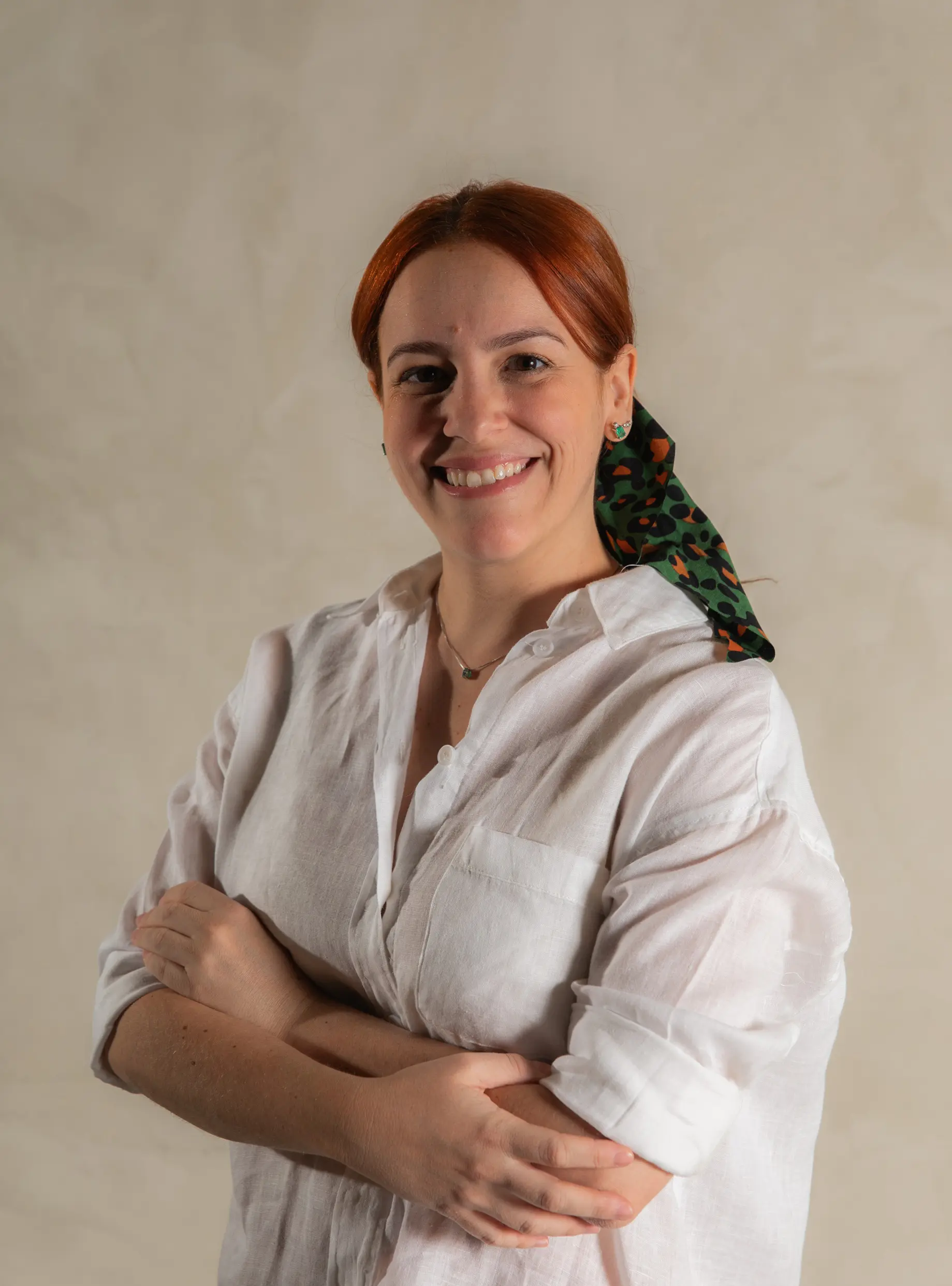 Chef Sofia Marinho posa para foto no espaço gastronômico A Cozinha de Sofia